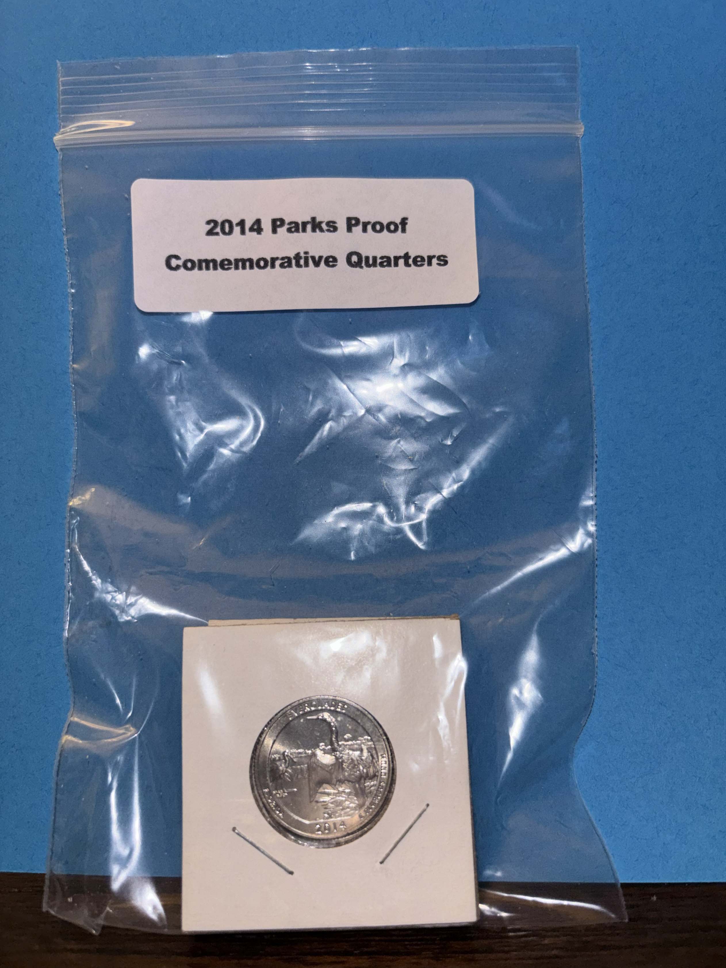 2014 Proof Parks Quarter Grab Bag